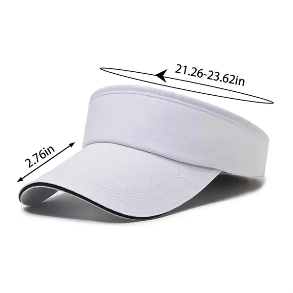 Adjustable empty top men women sport cap sun visor hat - Adjustable empty top men women sport cap sun visor hat - Image 1 of 4