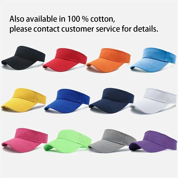 Adjustable empty top men women sport cap sun visor hat - Adjustable empty top men women sport cap sun visor hat - Image 4 of 4