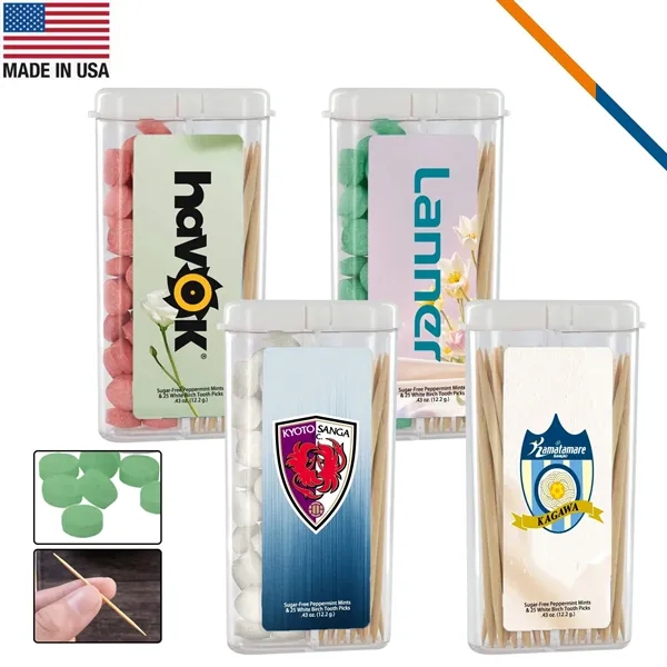 SnapPick Rectangular Flip Top Mints And Toothpicks - SnapPick Rectangular Flip Top Mints And Toothpicks - Image 0 of 7