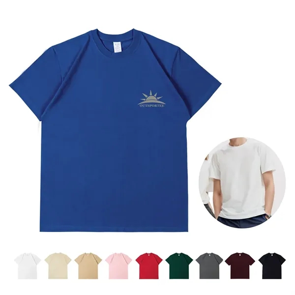 100% Soft Cotton Short Sleeve T Shirt Crew Neck Tee - 100% Soft Cotton Short Sleeve T Shirt Crew Neck Tee - Image 0 of 9