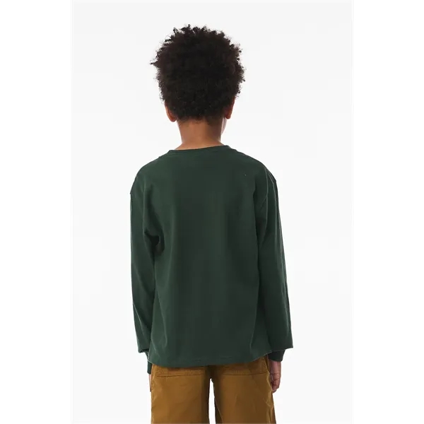Youth 6 oz Heavyweight Long Sleeve Tee - Youth 6 oz Heavyweight Long Sleeve Tee - Image 11 of 35