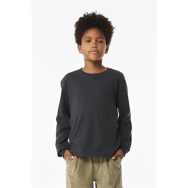 Youth 6 oz Heavyweight Long Sleeve Tee - Youth 6 oz Heavyweight Long Sleeve Tee - Image 6 of 35