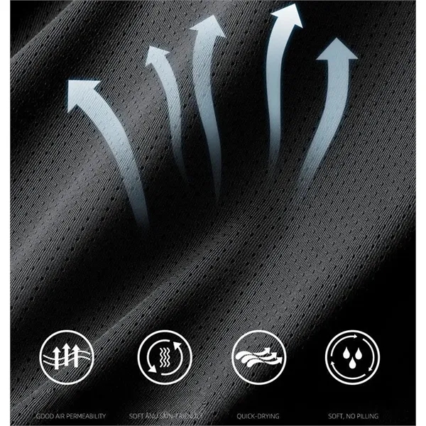 Athletic Crew Neck Tee Gym Quick Dry Short Sleeve T Shirt - Athletic Crew Neck Tee Gym Quick Dry Short Sleeve T Shirt - Image 4 of 5