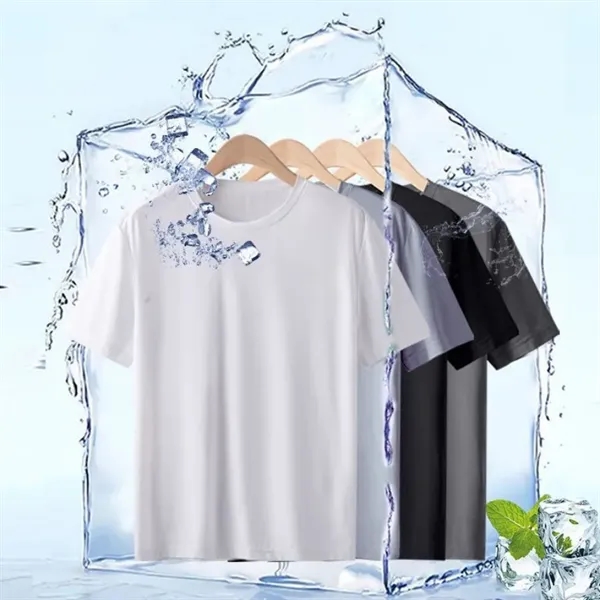 Athletic Crew Neck Tee Gym Quick Dry Short Sleeve T Shirt - Athletic Crew Neck Tee Gym Quick Dry Short Sleeve T Shirt - Image 5 of 5