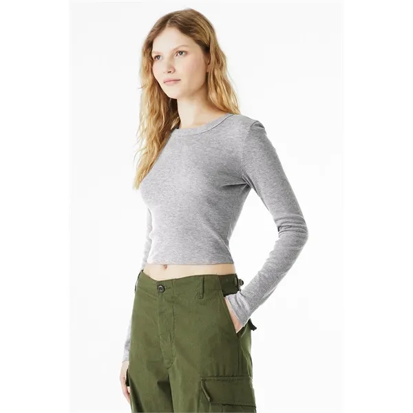 Women's Micro Rib Long Sleeve Baby Tee - Women's Micro Rib Long Sleeve Baby Tee - Image 1 of 25