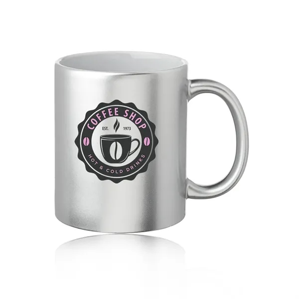 11 oz. Metallic Ceramic Custom Mug - 11 oz. Metallic Ceramic Custom Mug - Image 10 of 12
