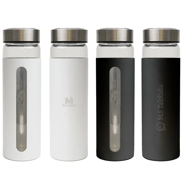 Rideau 600 Ml. (20 Fl.Oz.) Glass Bottle With Aluminum Sleeve - Rideau 600 Ml. (20 Fl.Oz.) Glass Bottle With Aluminum Sleeve - Image 0 of 4