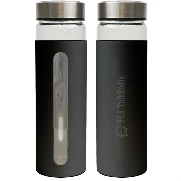 Rideau 600 Ml. (20 Fl.Oz.) Glass Bottle With Aluminum Sleeve - Rideau 600 Ml. (20 Fl.Oz.) Glass Bottle With Aluminum Sleeve - Image 2 of 4