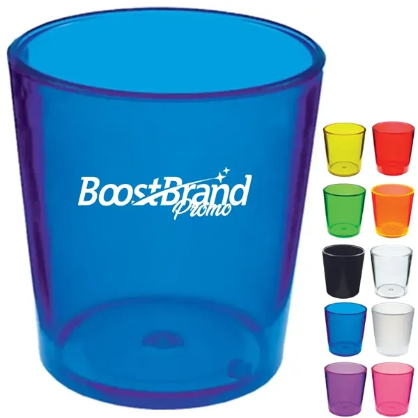 2oz. Customizable Plastic Shot Glasses for Events - 2oz. Customizable Plastic Shot Glasses for Events - Image 0 of 3