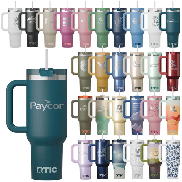 RTIC 40oz Stainless Steel Road Trip Tumbler - RTIC 40oz Stainless Steel Road Trip Tumbler - Image 0 of 85