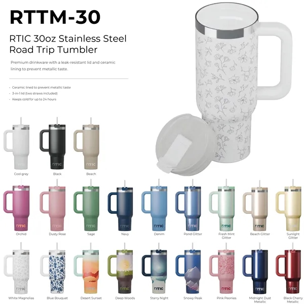 RTIC 30oz Stainless Steel Road Trip Tumbler - RTIC 30oz Stainless Steel Road Trip Tumbler - Image 1 of 64