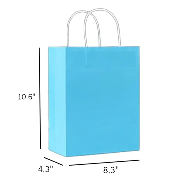 Multi-Color Kraft Paper Bags for Gifts and Packaging - Multi-Color Kraft Paper Bags for Gifts and Packaging - Image 1 of 9