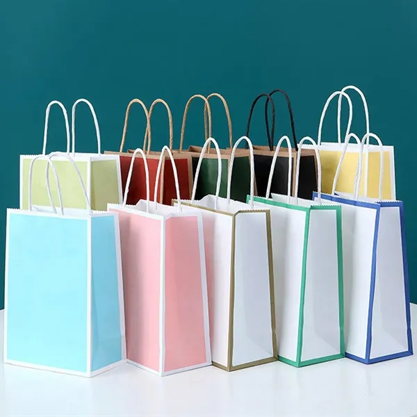 Multi-Color Kraft Paper Bags for Gifts and Packaging - Multi-Color Kraft Paper Bags for Gifts and Packaging - Image 7 of 9