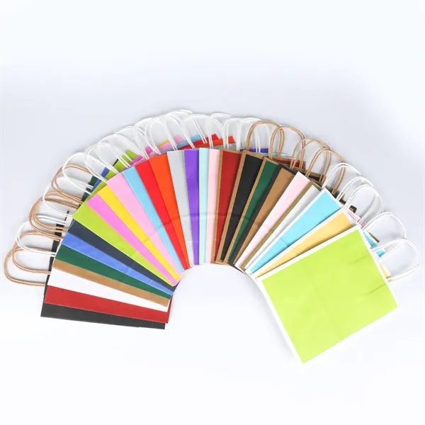 Multi-Color Kraft Paper Bags for Gifts and Packaging - Multi-Color Kraft Paper Bags for Gifts and Packaging - Image 8 of 9