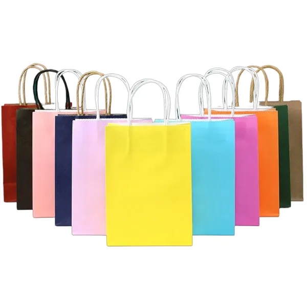 Multi-Color Kraft Paper Bags for Gifts and Packaging - Multi-Color Kraft Paper Bags for Gifts and Packaging - Image 9 of 9
