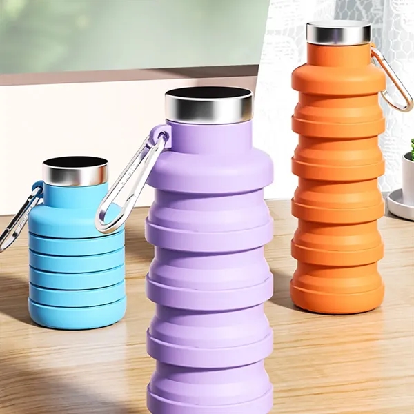 17 oz Collapsible Silicone Water Cup - 17 oz Collapsible Silicone Water Cup - Image 4 of 12