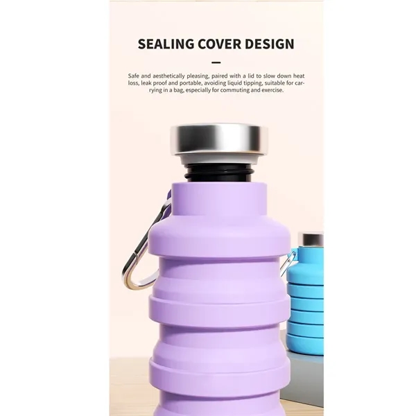 17 oz Collapsible Silicone Water Cup - 17 oz Collapsible Silicone Water Cup - Image 8 of 12