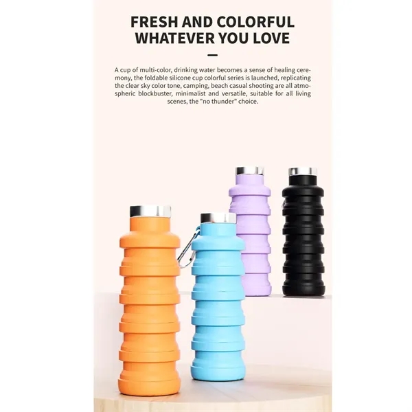17 oz Collapsible Silicone Water Cup - 17 oz Collapsible Silicone Water Cup - Image 9 of 12