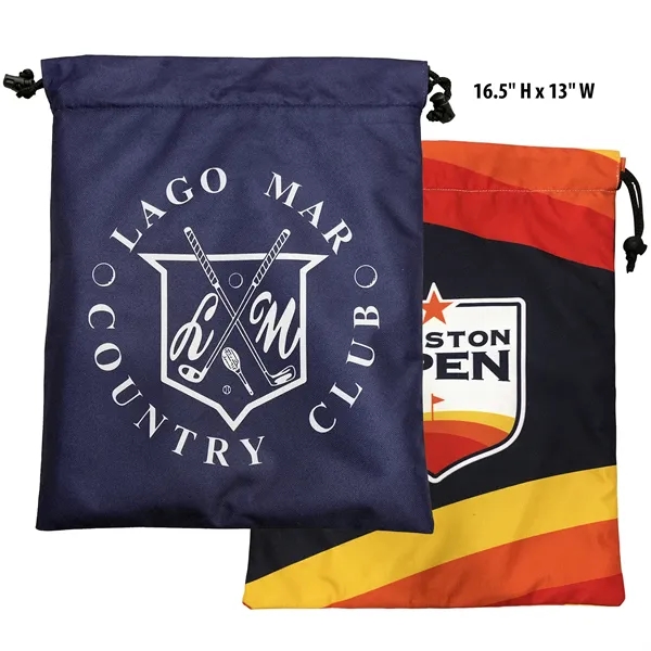 PCG Sublimated Drawstring Golf Shoe Bag w/ Free Shipping - PCG Sublimated Drawstring Golf Shoe Bag w/ Free Shipping - Image 1 of 8