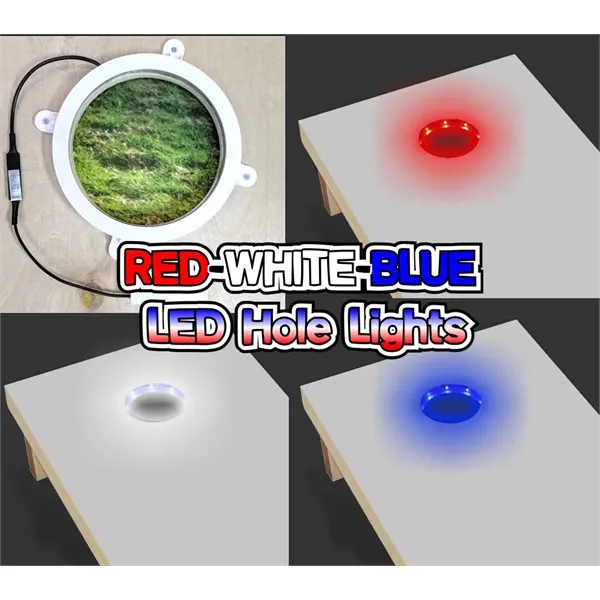 Wood Cornhole Bag Toss Boards w/ LED Lights (48x24) - Custom - Wood Cornhole Bag Toss Boards w/ LED Lights (48x24) - Custom - Image 4 of 6
