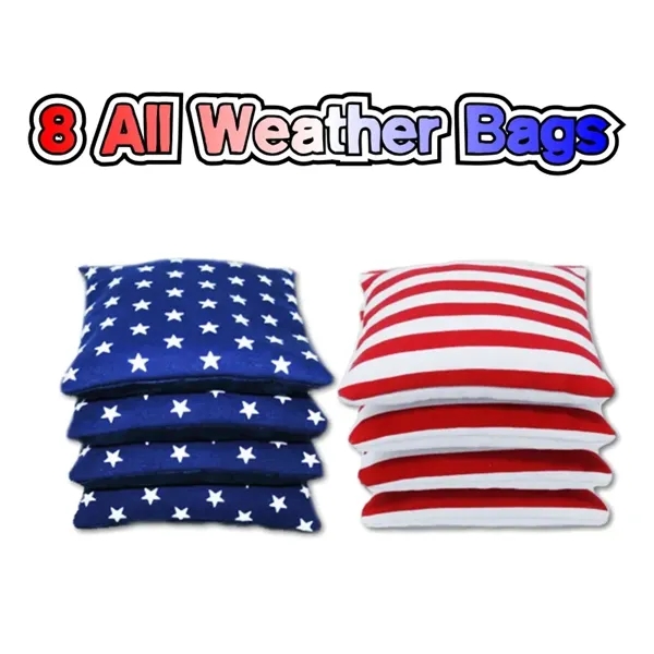 Wood Cornhole Bag Toss Boards w/ LED Lights (48x24) - Custom - Wood Cornhole Bag Toss Boards w/ LED Lights (48x24) - Custom - Image 6 of 6
