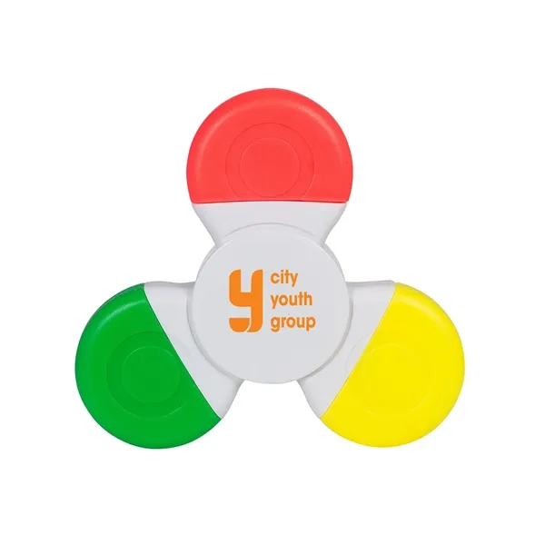 Promospinner® Tri-Highlighter - Promospinner® Tri-Highlighter - Image 0 of 3