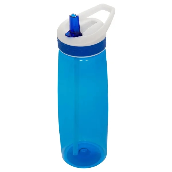 28 oz Wave Bottle With Flip Up Straw - 28 oz Wave Bottle With Flip Up Straw - Image 3 of 5