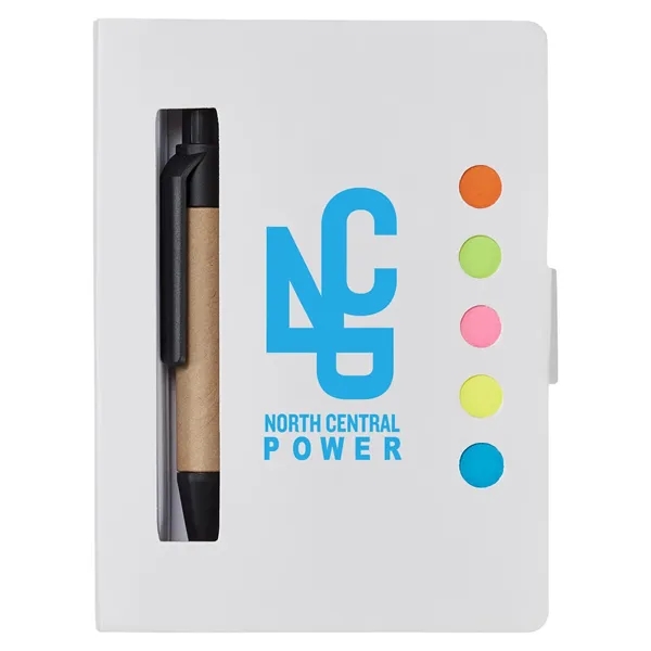 Eco Stowaway Sticky Jotter With Pen - Eco Stowaway Sticky Jotter With Pen - Image 8 of 11