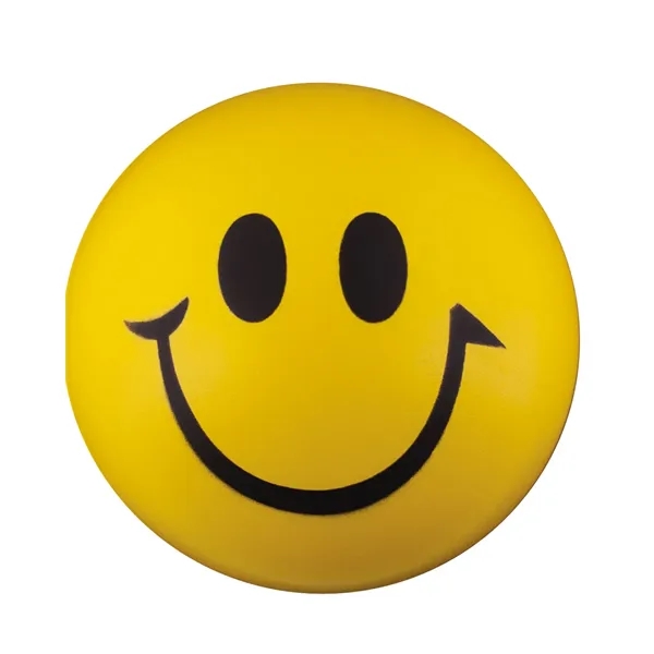 Round Smiley Face Shape Stress Ball - Round Smiley Face Shape Stress Ball - Image 1 of 3