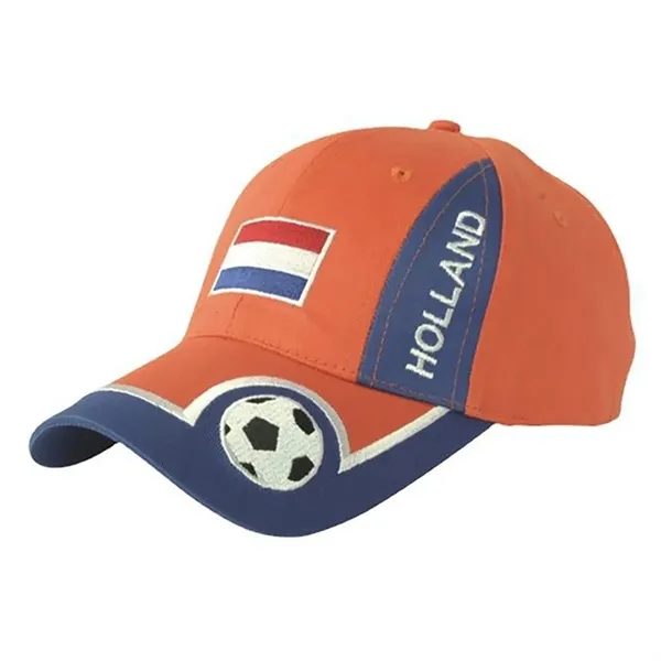 World Cup Soccer Cap Custom Embroidery Baseball Hat - World Cup Soccer Cap Custom Embroidery Baseball Hat - Image 1 of 5