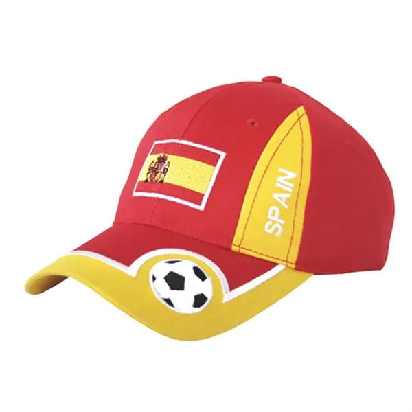 World Cup Soccer Cap Custom Embroidery Baseball Hat - World Cup Soccer Cap Custom Embroidery Baseball Hat - Image 3 of 5