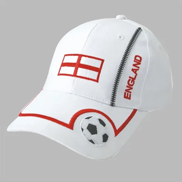 World Cup Soccer Cap Custom Embroidery Baseball Hat - World Cup Soccer Cap Custom Embroidery Baseball Hat - Image 4 of 5