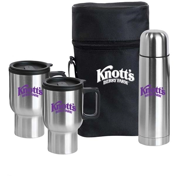 Pacifica - Stainless Steel Travel Drinkware Set - Pacifica - Stainless Steel Travel Drinkware Set - Image 0 of 1