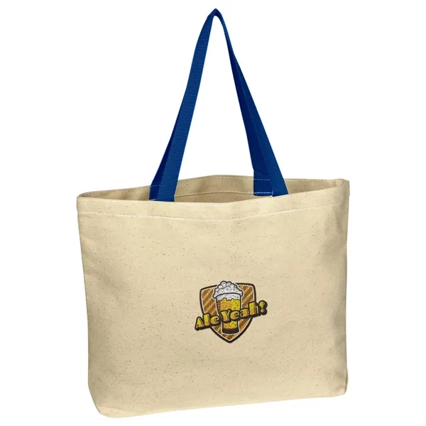 Natural Cotton Canvas Tote Bag - Natural Cotton Canvas Tote Bag - Image 19 of 25