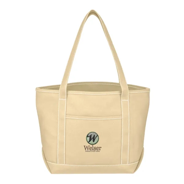 Medium Cotton Canvas Yacht Tote Bag - Medium Cotton Canvas Yacht Tote Bag - Image 18 of 30