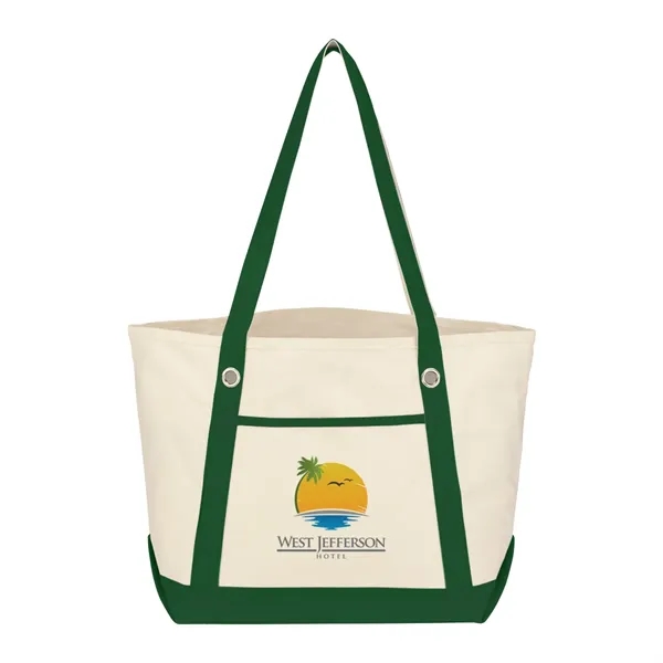 Medium Cotton Canvas Sailing Tote Bag - Medium Cotton Canvas Sailing Tote Bag - Image 21 of 37