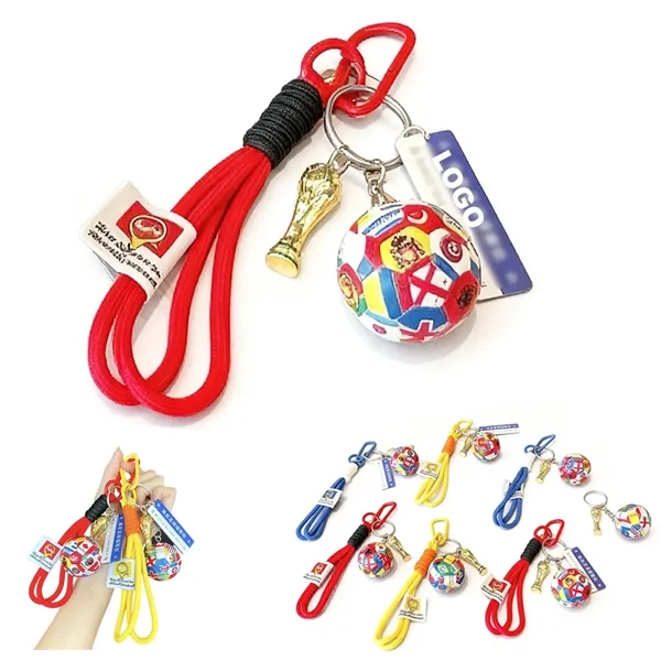 World Cup Keychain Set - Soccer Ball Trophy Backpack Charm - World Cup Keychain Set - Soccer Ball Trophy Backpack Charm - Image 0 of 6