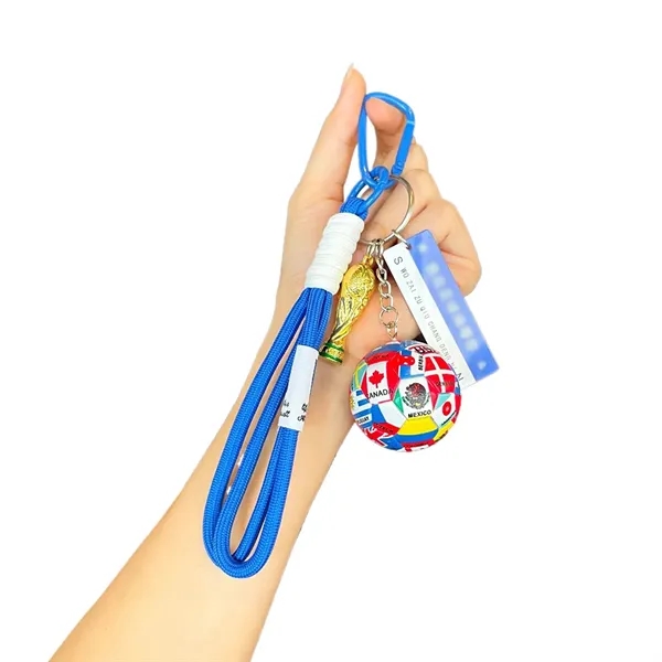 World Cup Keychain Set - Soccer Ball Trophy Backpack Charm - World Cup Keychain Set - Soccer Ball Trophy Backpack Charm - Image 1 of 6
