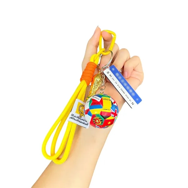 World Cup Keychain Set - Soccer Ball Trophy Backpack Charm - World Cup Keychain Set - Soccer Ball Trophy Backpack Charm - Image 3 of 6