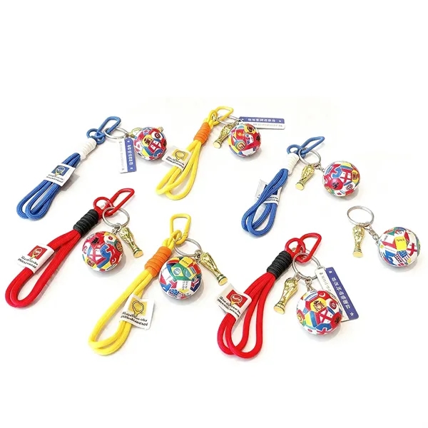 World Cup Keychain Set - Soccer Ball Trophy Backpack Charm - World Cup Keychain Set - Soccer Ball Trophy Backpack Charm - Image 5 of 6