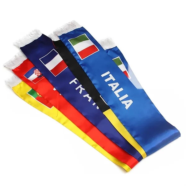 Polyester Soccer Scarf - World Cup Fan Wear Accessory - Polyester Soccer Scarf - World Cup Fan Wear Accessory - Image 5 of 6