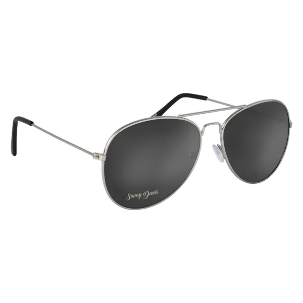 Color Mirrored Aviator Sunglasses - Color Mirrored Aviator Sunglasses - Image 8 of 8