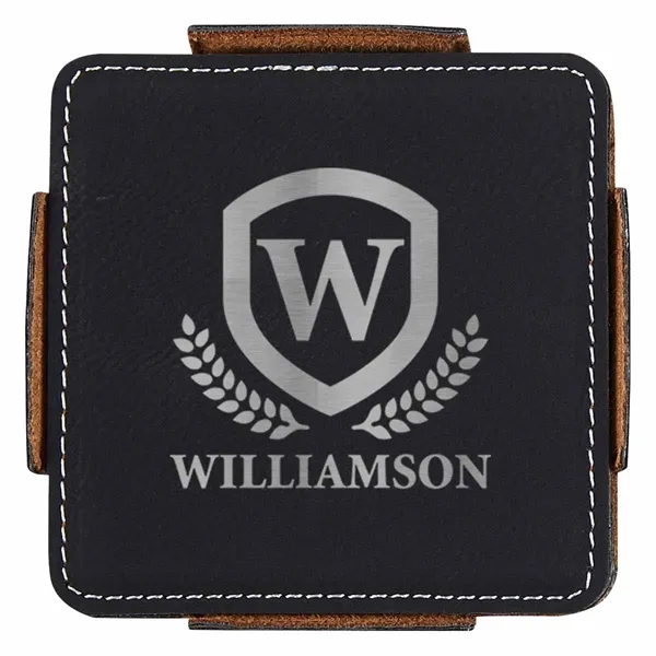 4-Piece Coaster Set With Holder - 4-Piece Coaster Set With Holder - Image 4 of 8