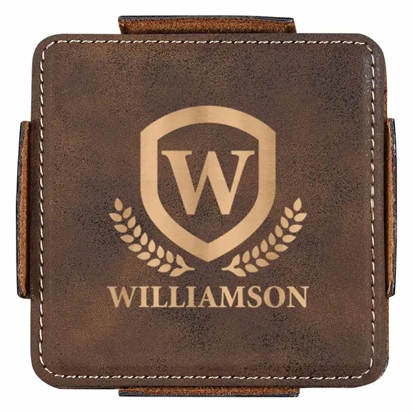 4-Piece Coaster Set With Holder - 4-Piece Coaster Set With Holder - Image 8 of 8