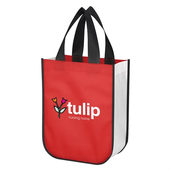 Lola Laminated Non-Woven Shopper Tote Bag - Lola Laminated Non-Woven Shopper Tote Bag - Image 26 of 27