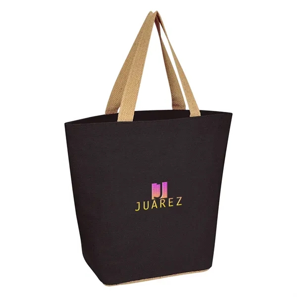 Marketplace Jute Tote Bag - Marketplace Jute Tote Bag - Image 9 of 16