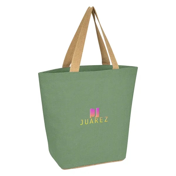 Marketplace Jute Tote Bag - Marketplace Jute Tote Bag - Image 11 of 16