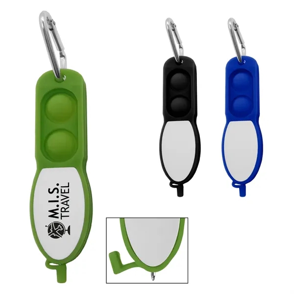 Push Pop Pen With Carabiner - Push Pop Pen With Carabiner - Image 0 of 2