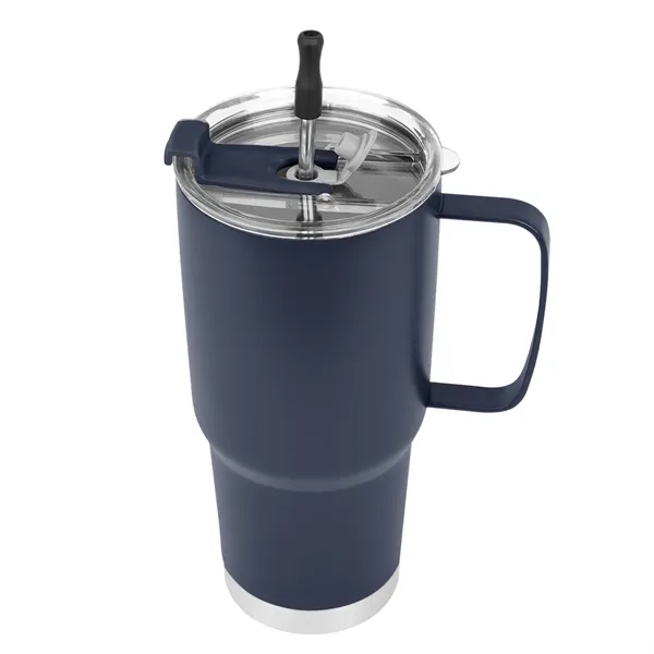 30 Oz. Lisbon Stainless Steel Tumbler With Straw - 30 Oz. Lisbon Stainless Steel Tumbler With Straw - Image 9 of 13