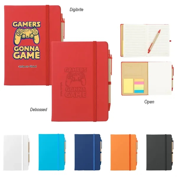 Journal Notebook With Sticky Notes & Flags - Journal Notebook With Sticky Notes & Flags - Image 0 of 24